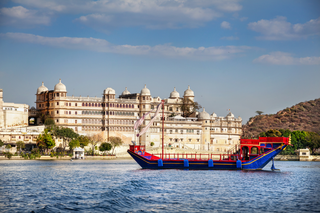 Romantic sunset boat ride Udaipur